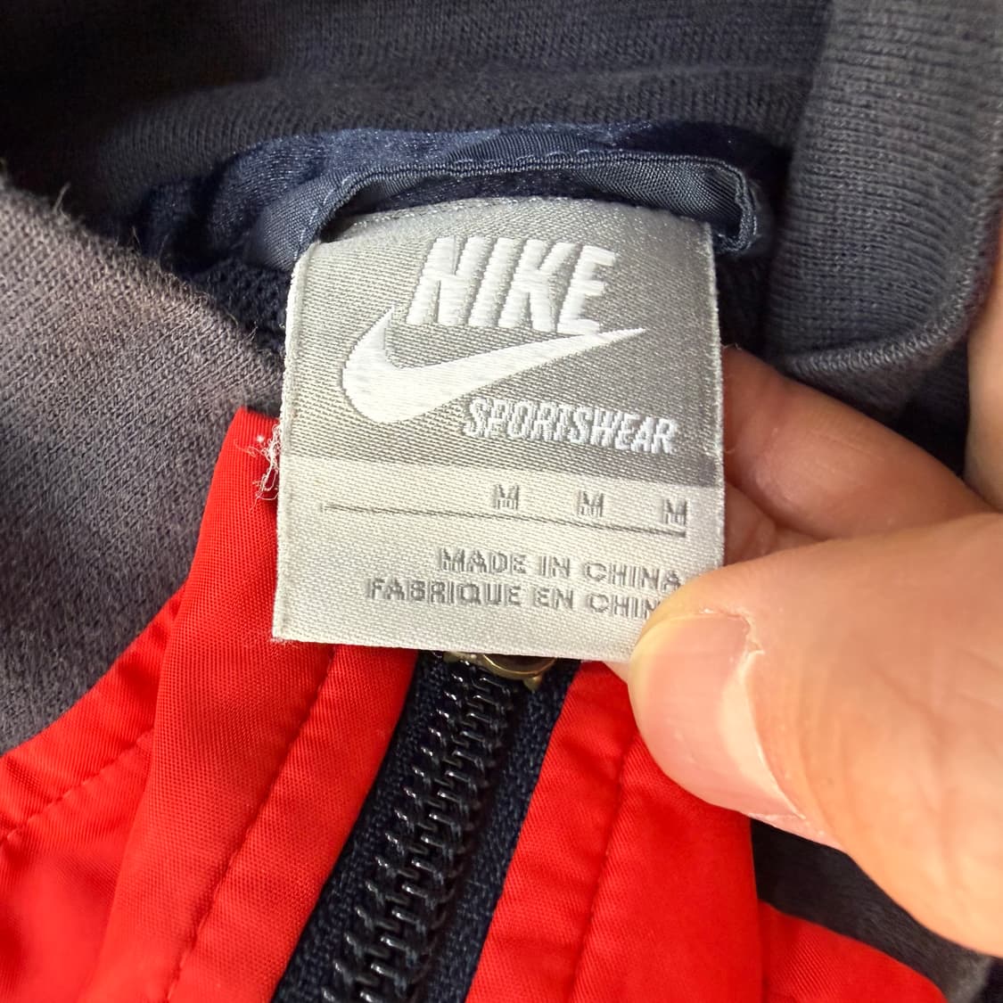M 나이키 배색 올드스쿨 바람막이 자켓 0327T 상품이미지3