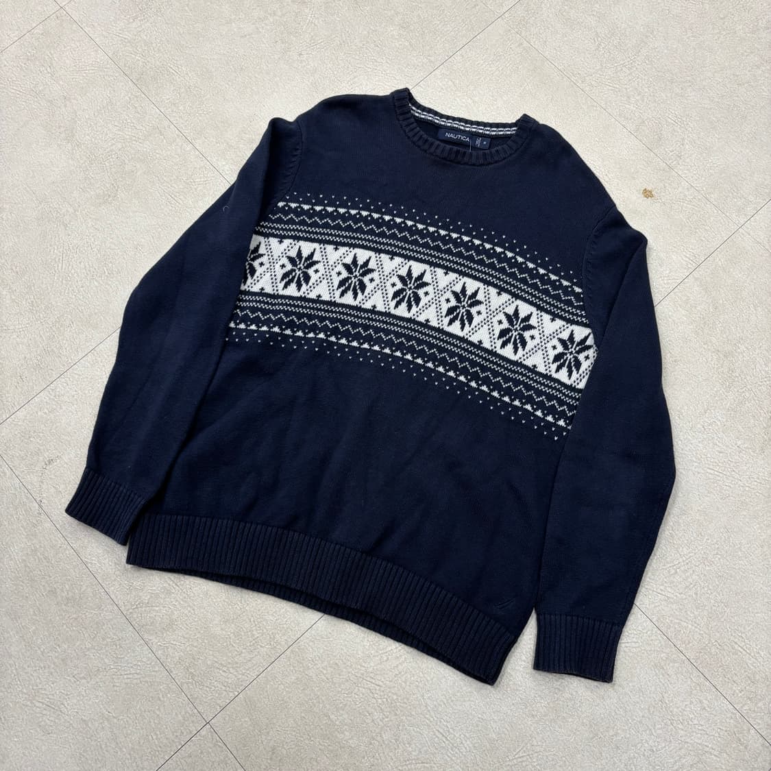 노티카 윈터 패턴 니트 상품이미지1