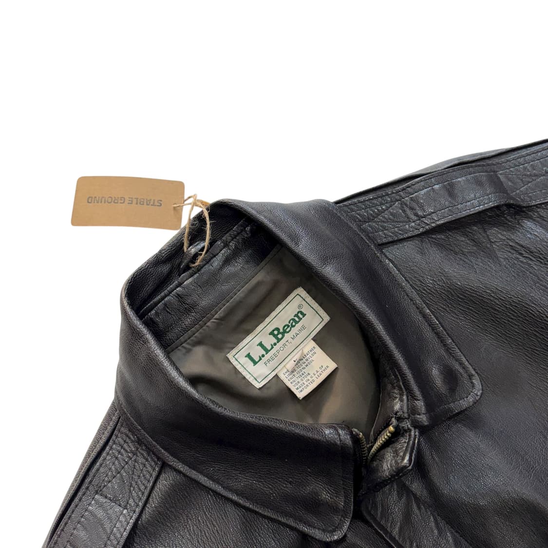 [105] 90's LL Bean A2 봄버 레더 자켓 상품이미지3