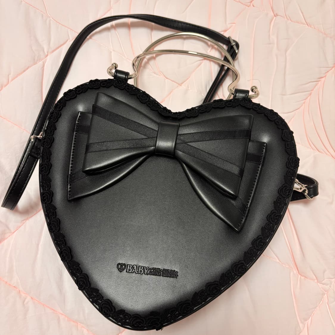 베이비더스타샤인 리본하트백 상품이미지1