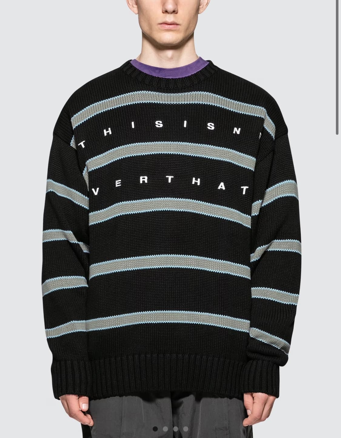 18ss 디스이즈네버댓 스트라이프 니트 상품이미지1