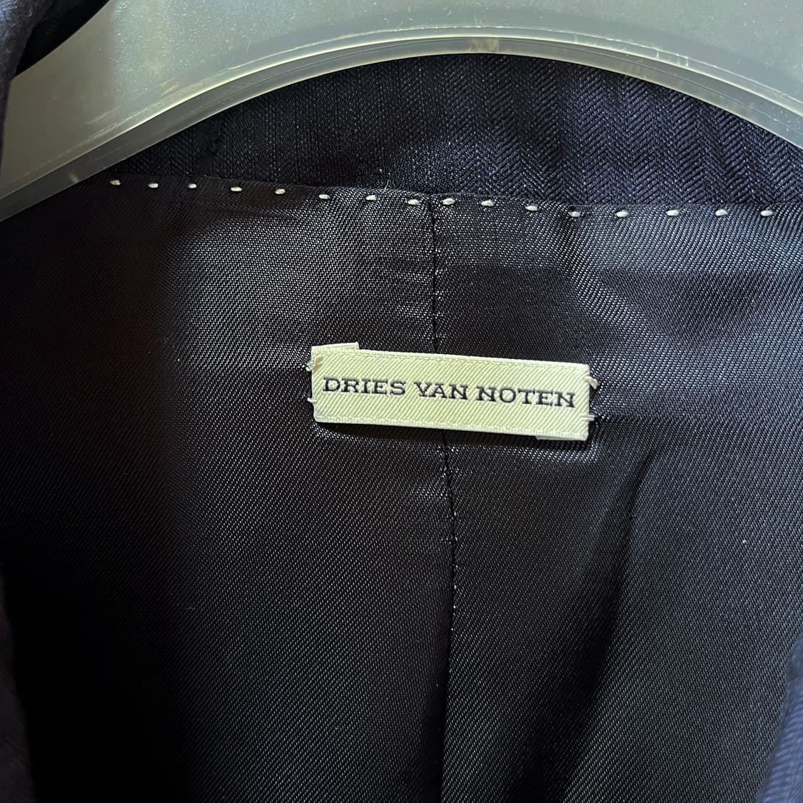 Dries Van Noten 린넨 코튼 셋업 테일러드 네이비 상품이미지7