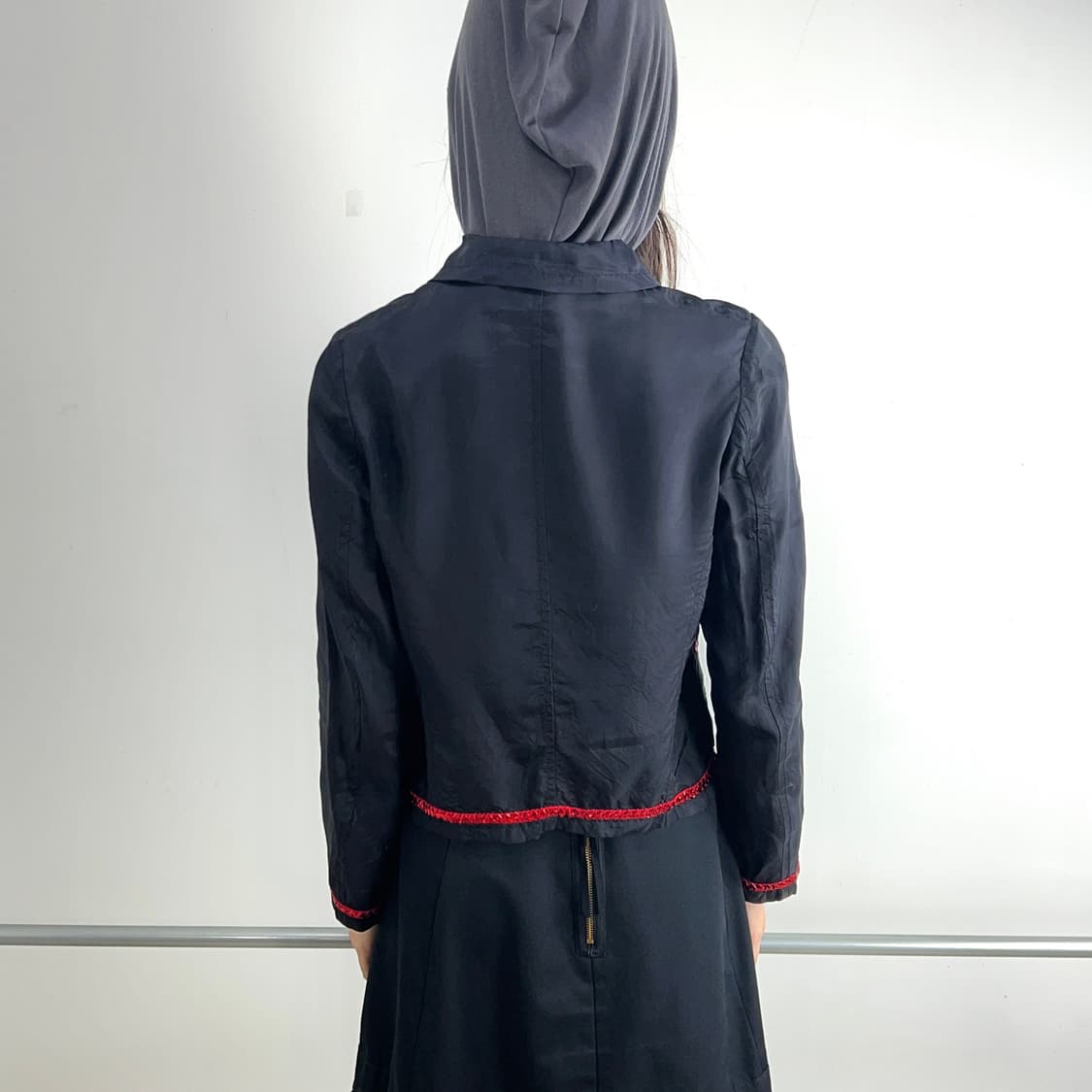 꼼데가르송 로브드샹브레 리본 콘페티 트리밍 자켓 상품이미지6