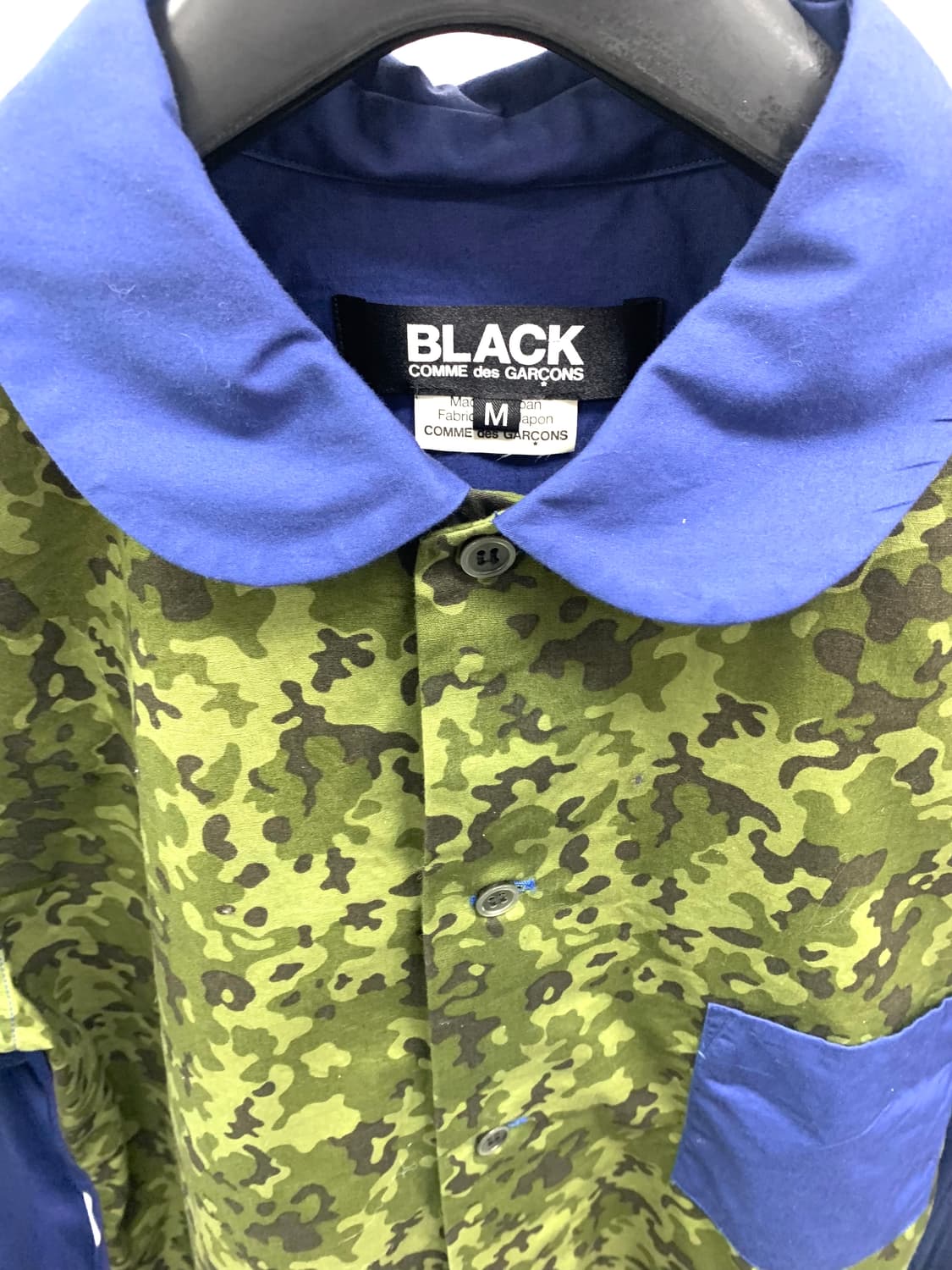 꼼데가르송 블랙 패치워크 카모 셔츠  상품이미지2