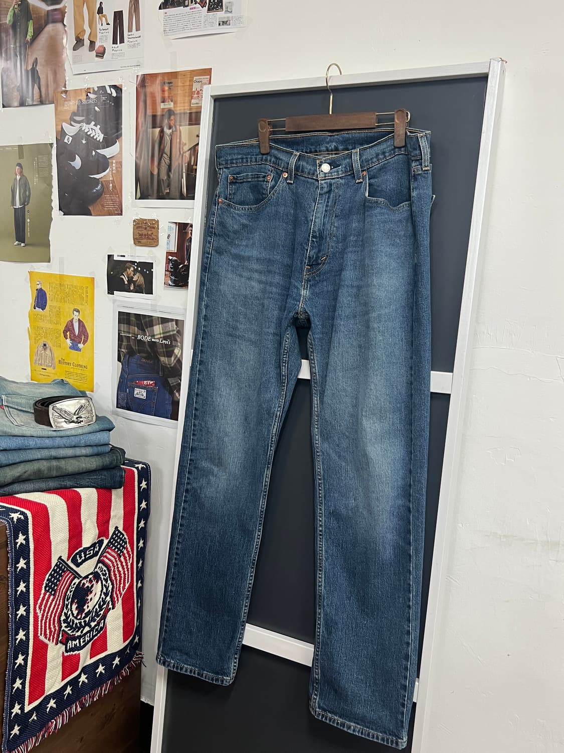 Levis 리바이스 505 레귤러 스트레이트핏 데님 팬츠 상품이미지8