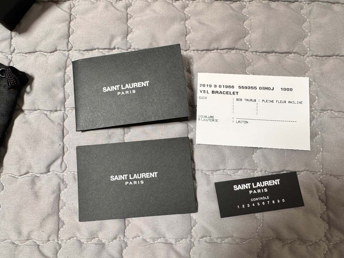 생로랑 모노그램 로고 팔찌 M 상품이미지7