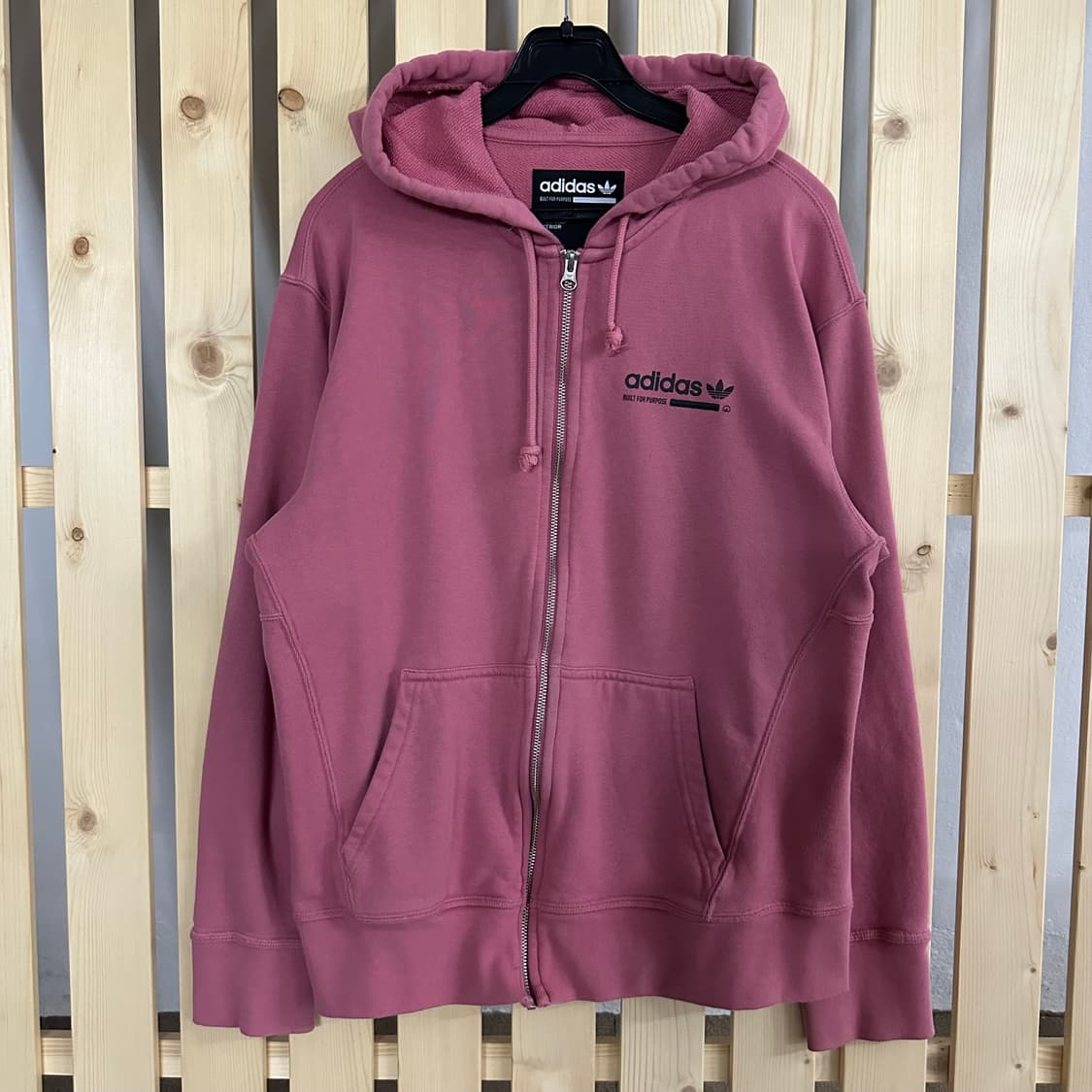 (M) 아디다스 핑크 후드집업 상품이미지1