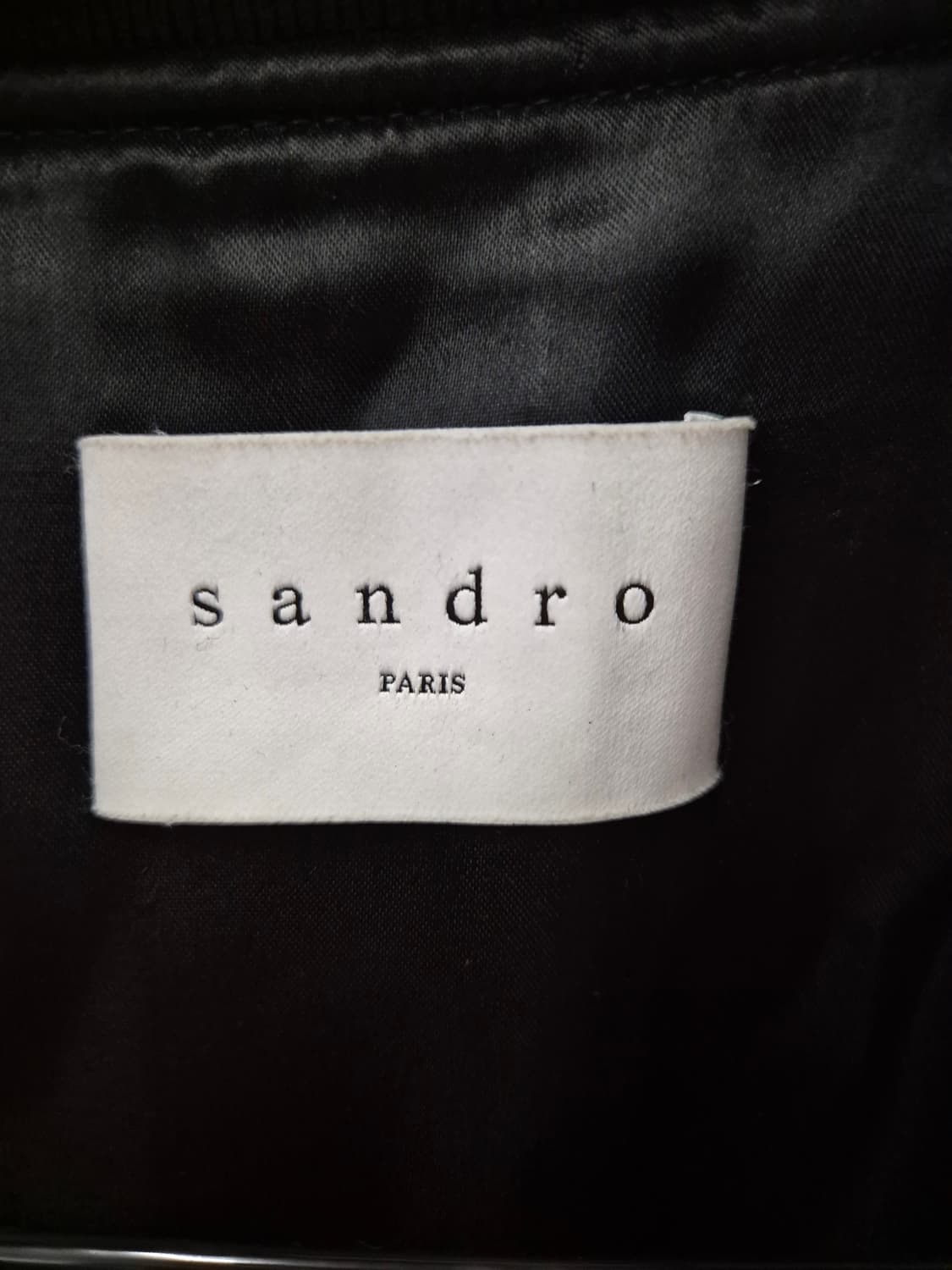 산드로 배색 블루종 자켓 네이비 M 상품이미지4