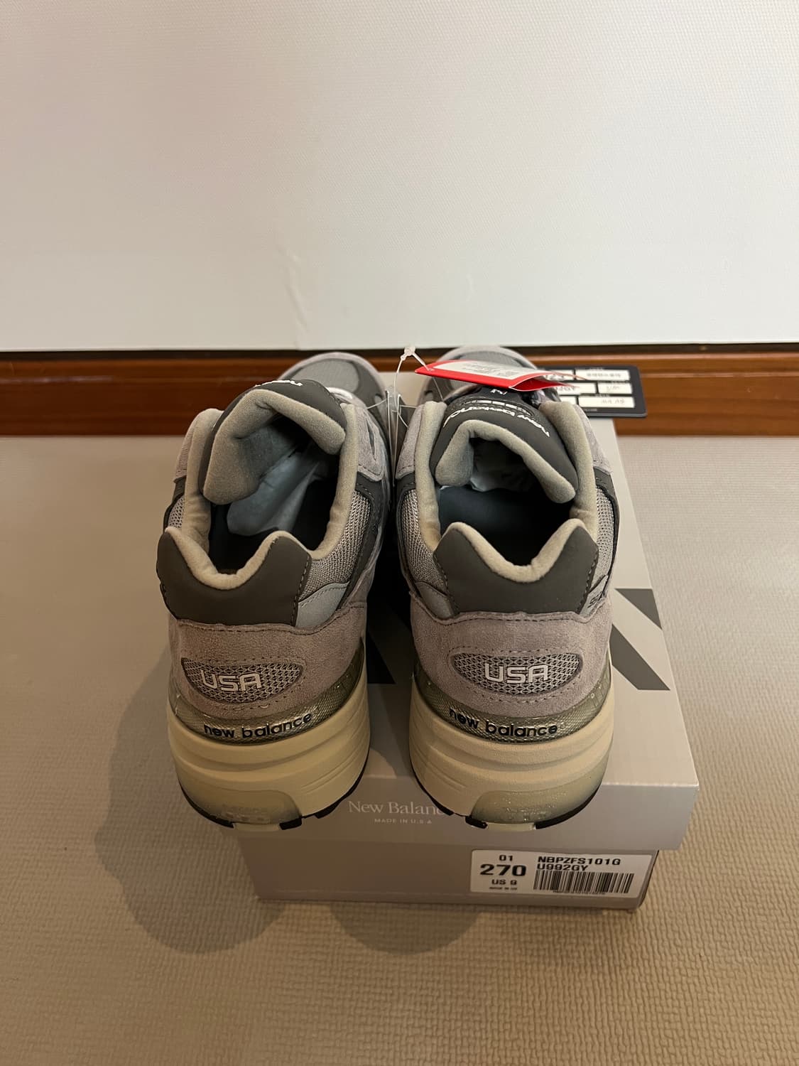 [2025.11.01. 공홈 당첨] 뉴발란스 코리아 992 그레이 270 상품이미지4