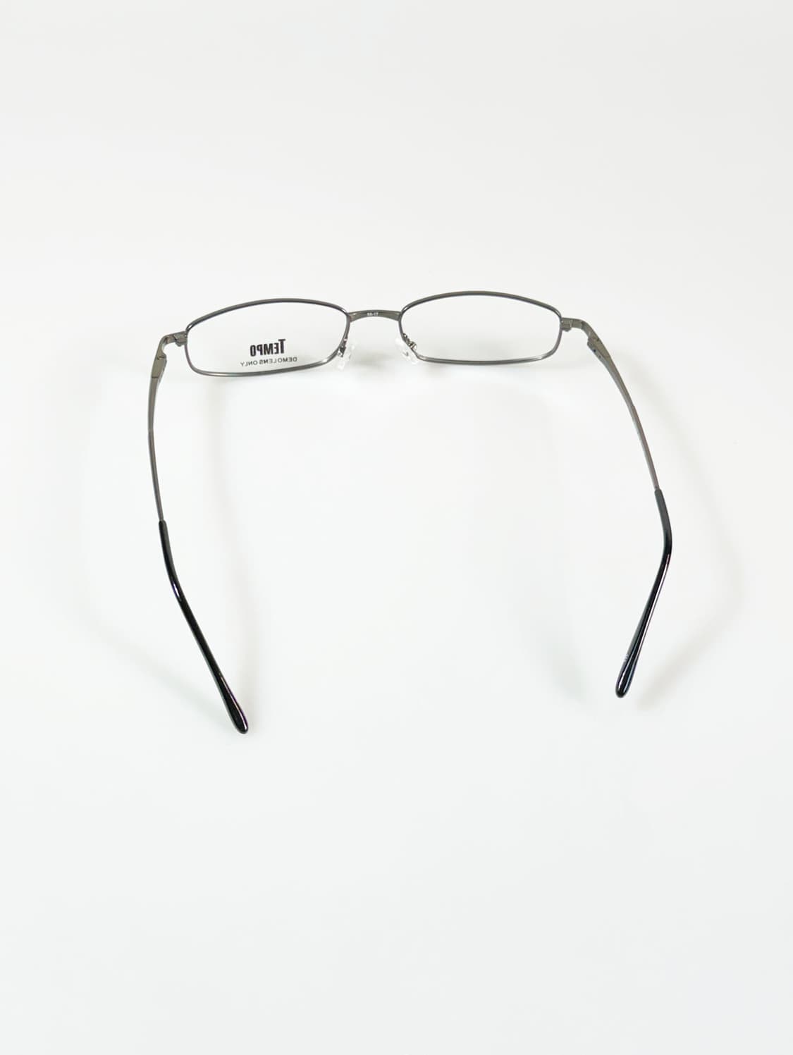 TEMPO 슬림 스퀘어 다크실버 메탈 프레임 빈티지 안경 상품이미지5