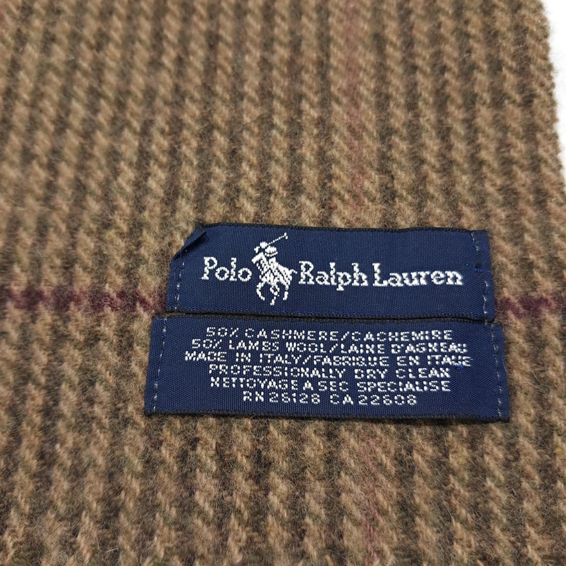 MX455 폴로 올리브그린 글렌 체크 머플러 목도리 상품이미지4