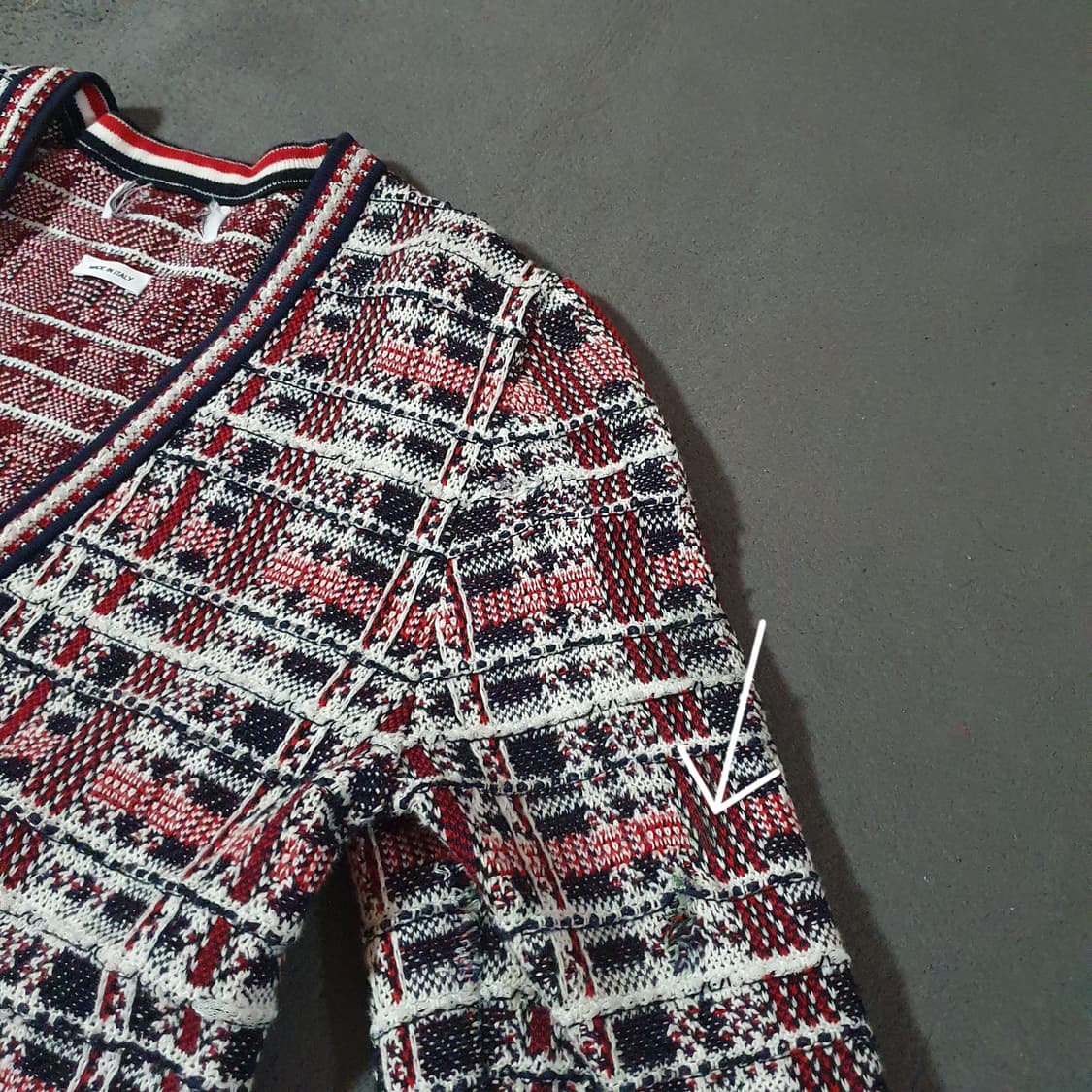 톰브라운 여성 자카드 마드라스 가디건 2 (66) 상품이미지3