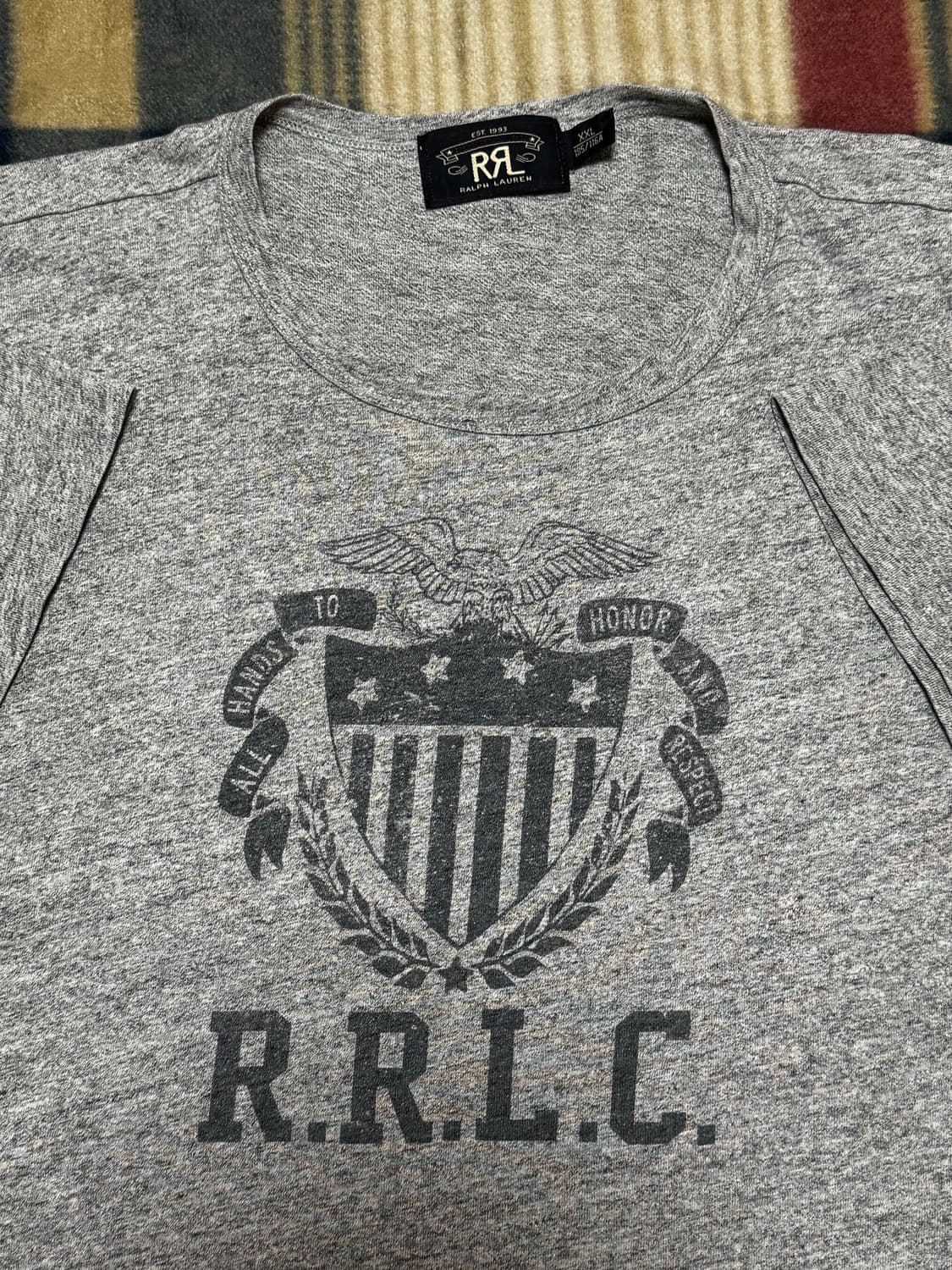 더블알엘(RRL) 반팔 티셔츠 (그레이) 상품이미지2