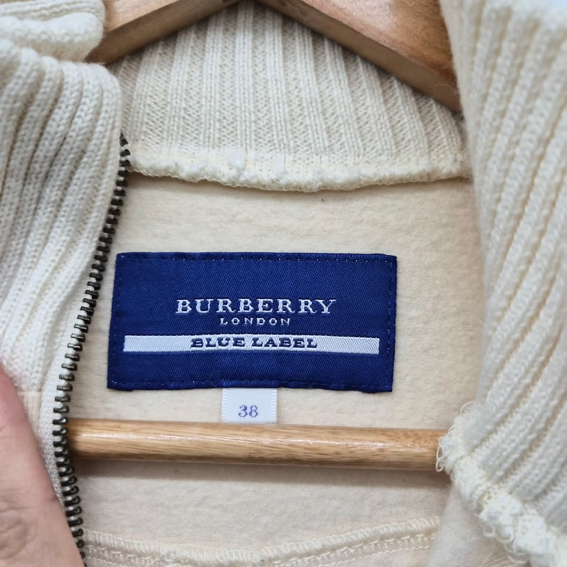 버버리 아이보리 집업 자켓 여성 XS 상품이미지8