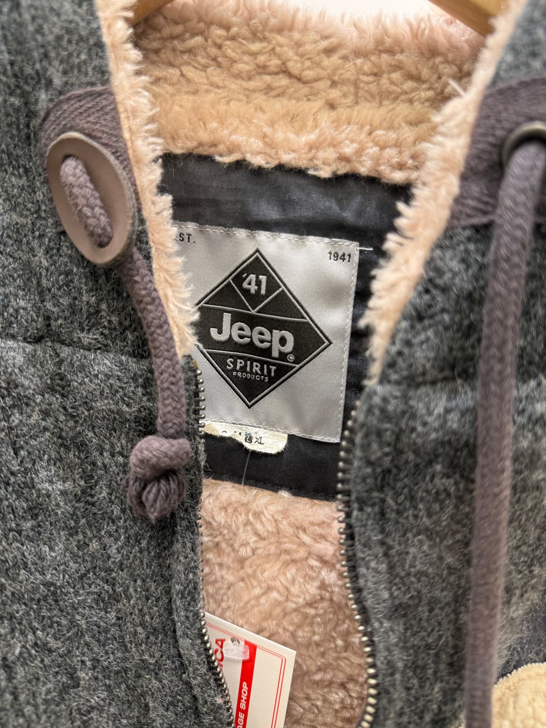 지프 곰 패치 양털 후드집업 U891 상품이미지5