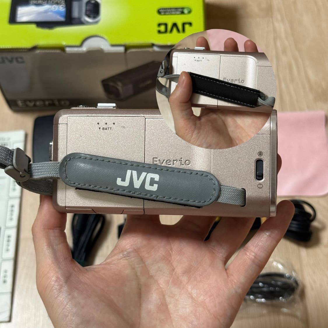 풀박스 JVC GZ-V590 핑크캠코더 빈티지캠코더 핑크디카 빅터 소니 상품이미지7
