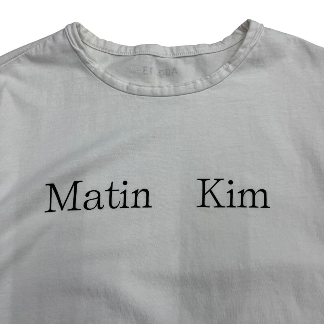 마뗑킴 로고 화이트 반팔 상품이미지4