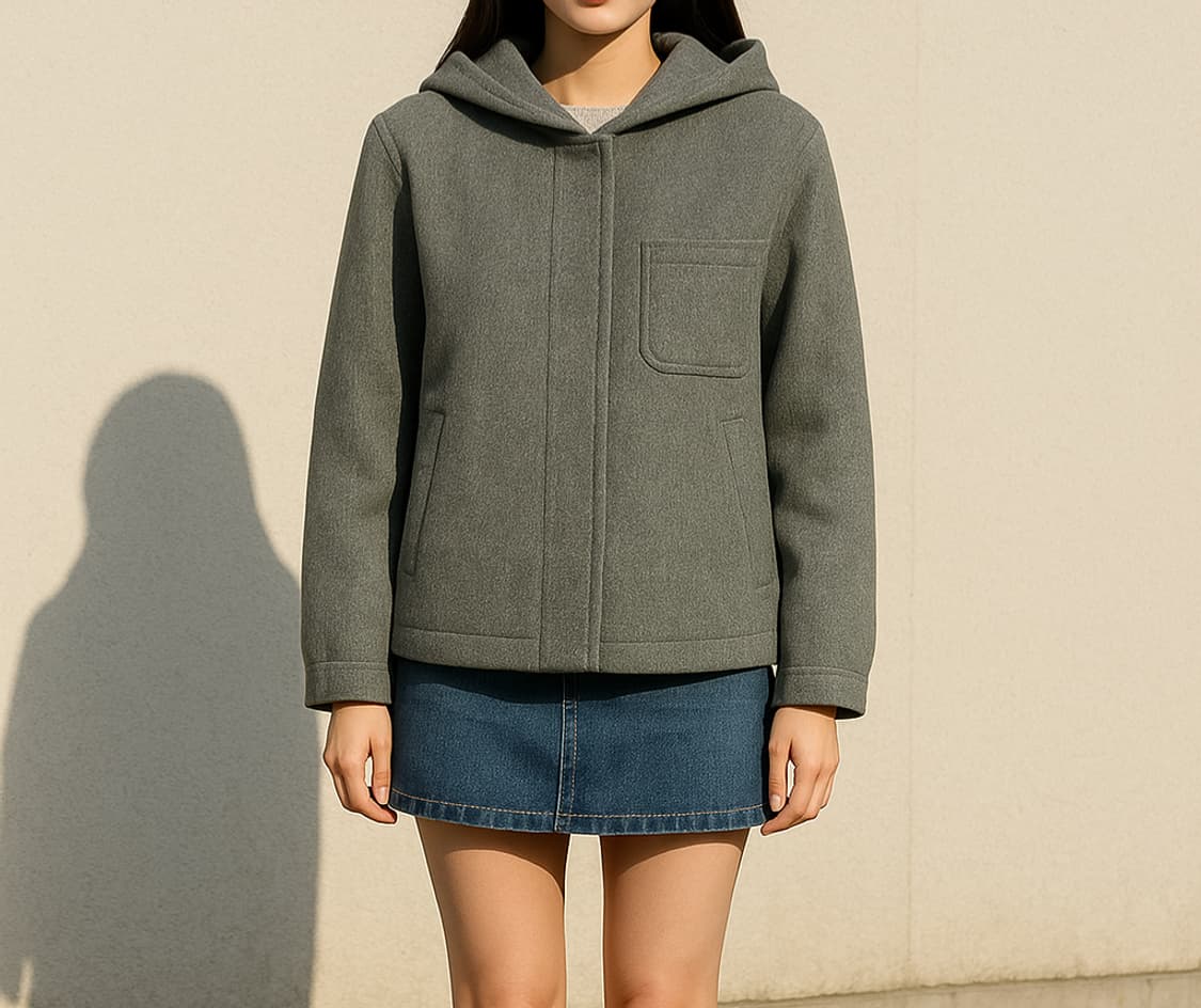 크로커다일 핸드메이드 후드 숏 자켓_95 상품이미지1