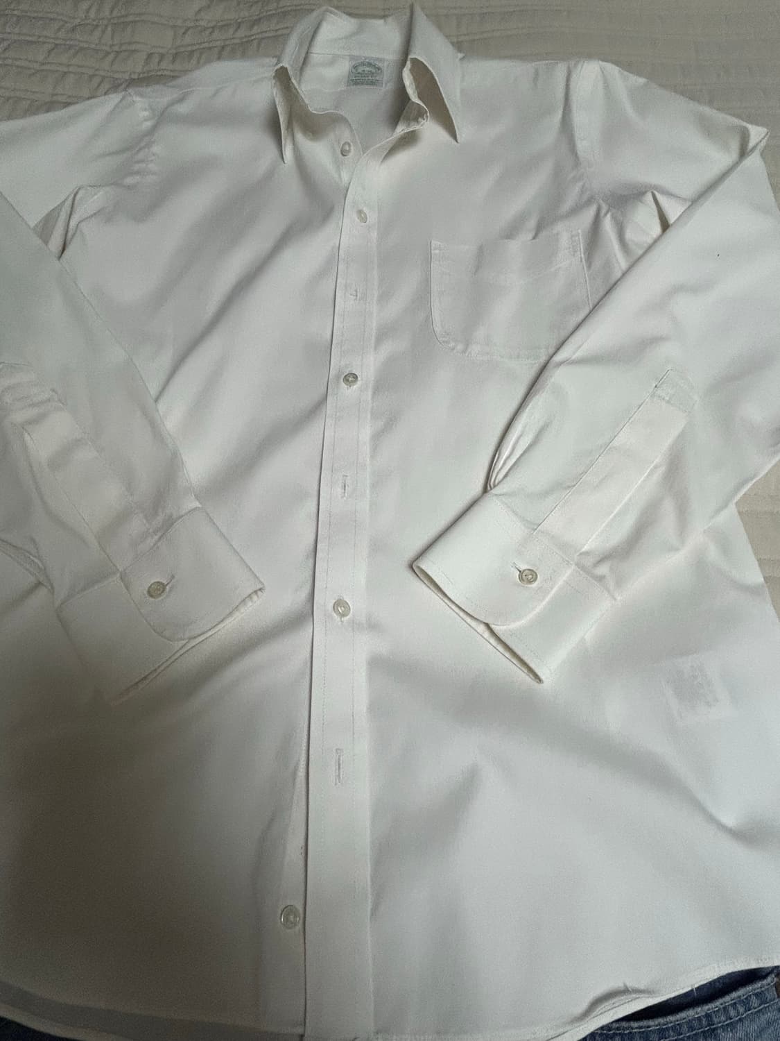 브룩스브라더스 화이트 셔츠 밀라노핏 15-32 상품이미지7