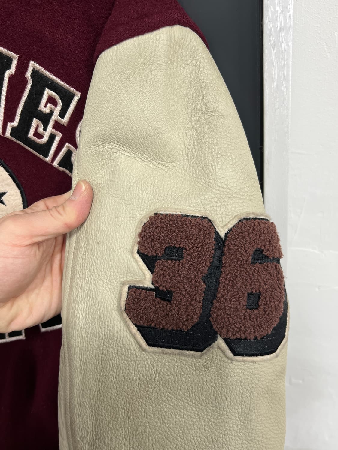 Japan Vintage 제팬 빈티지 소가죽 바시티 스타디움 자켓 상품이미지3