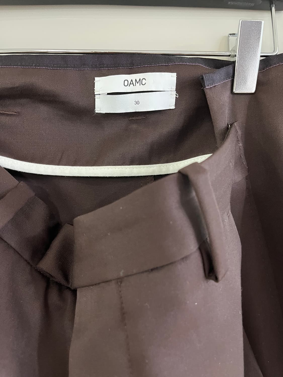 OAMC 남성 브라운 슬랙스 팬츠  상품이미지3