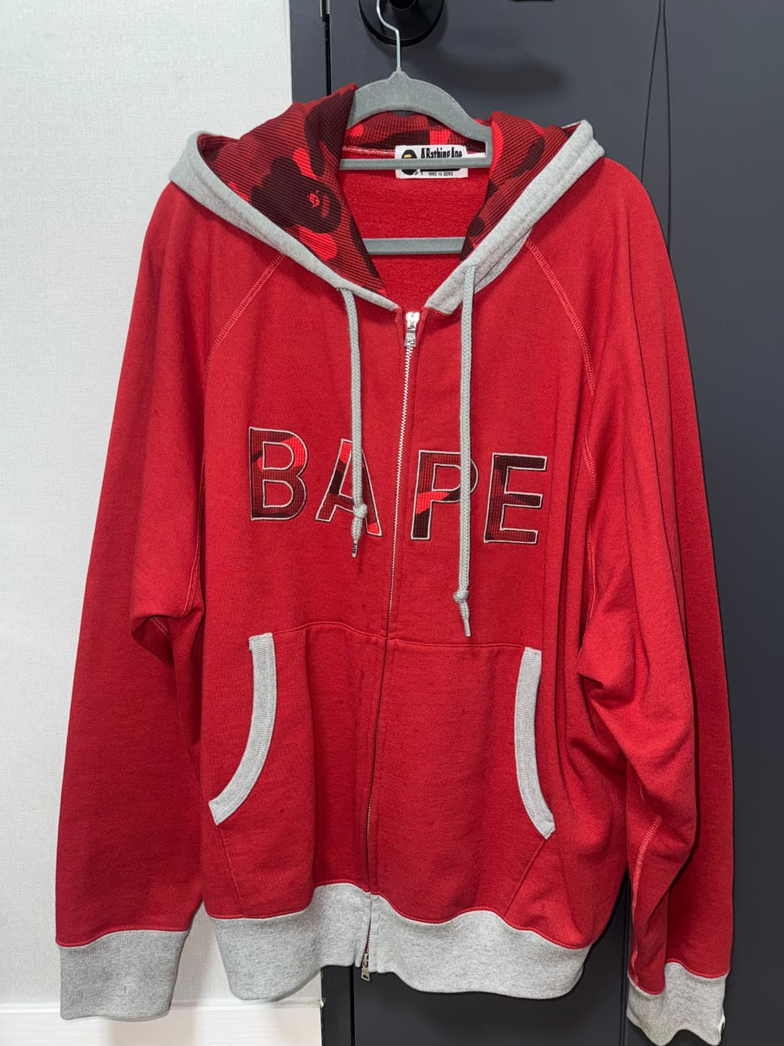 베이프 컬러 카모 후드집업 상품이미지1