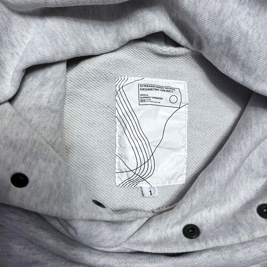 (1) 그레일즈 지오메트리 후드 헤더 그레이 상품이미지3