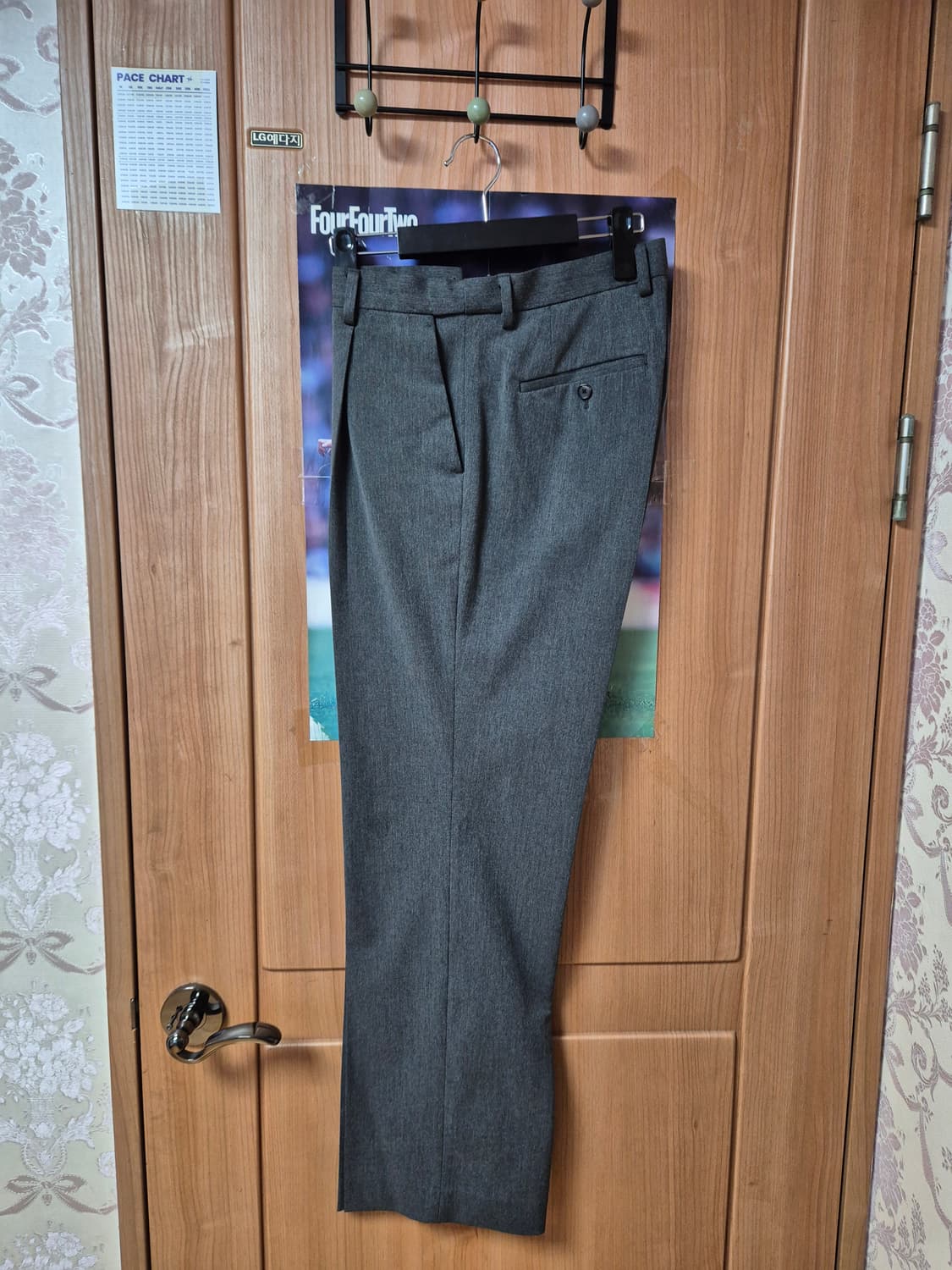 무탠다드 와이드 히든 밴딩 슬랙스 미디엄그레이 30 상품이미지1