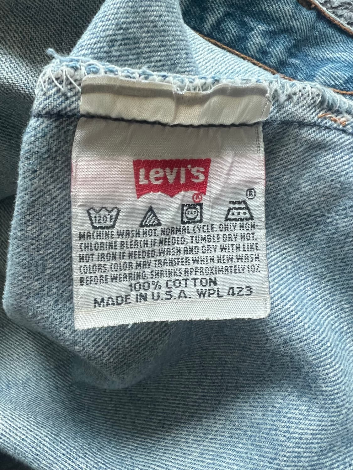 90s 리바이스 501XX 미제 중청 34사이즈 컷오프 상품이미지5