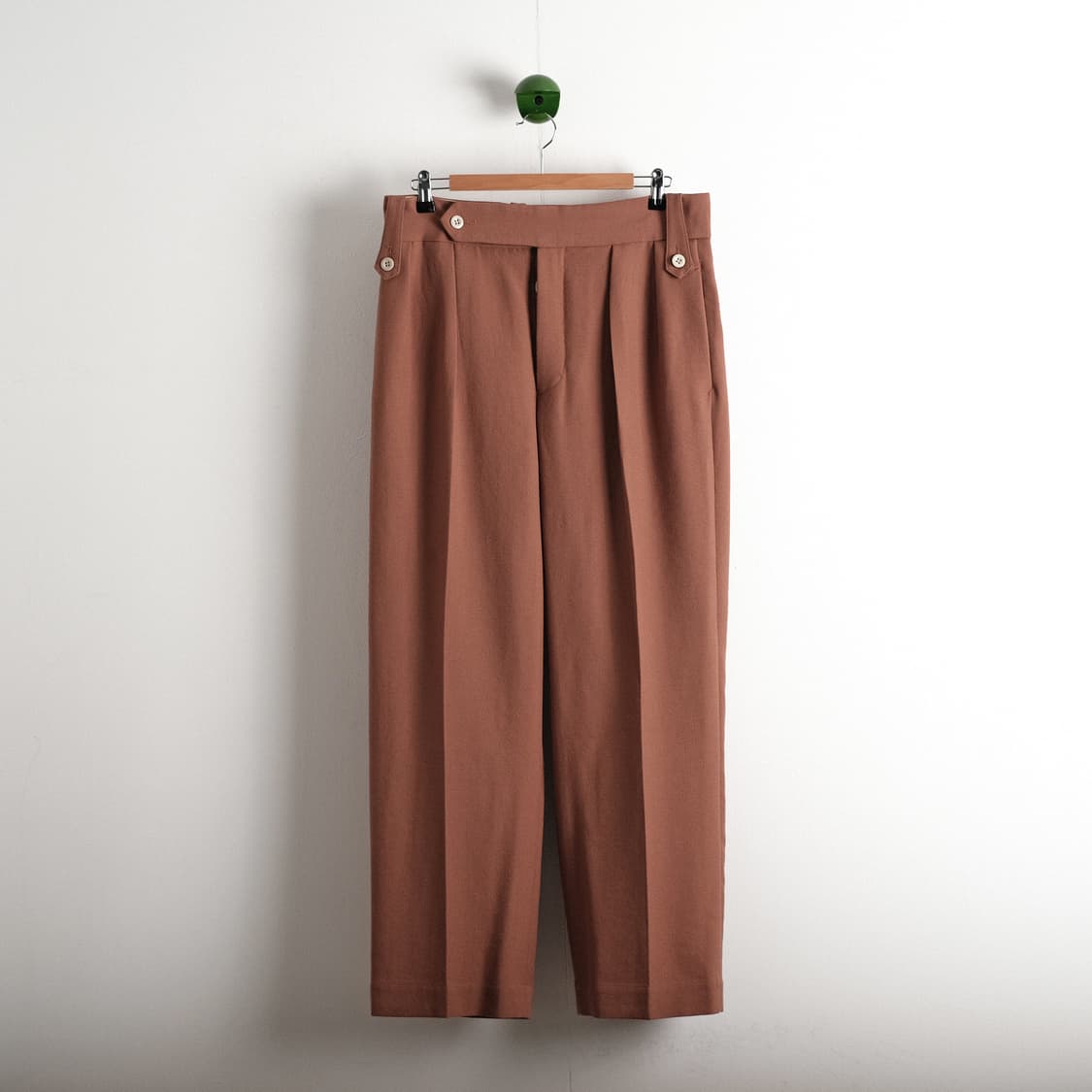 Tangent 탄젠트 48사이즈 헨리 울 트윌 와이드 팬츠 상품이미지4