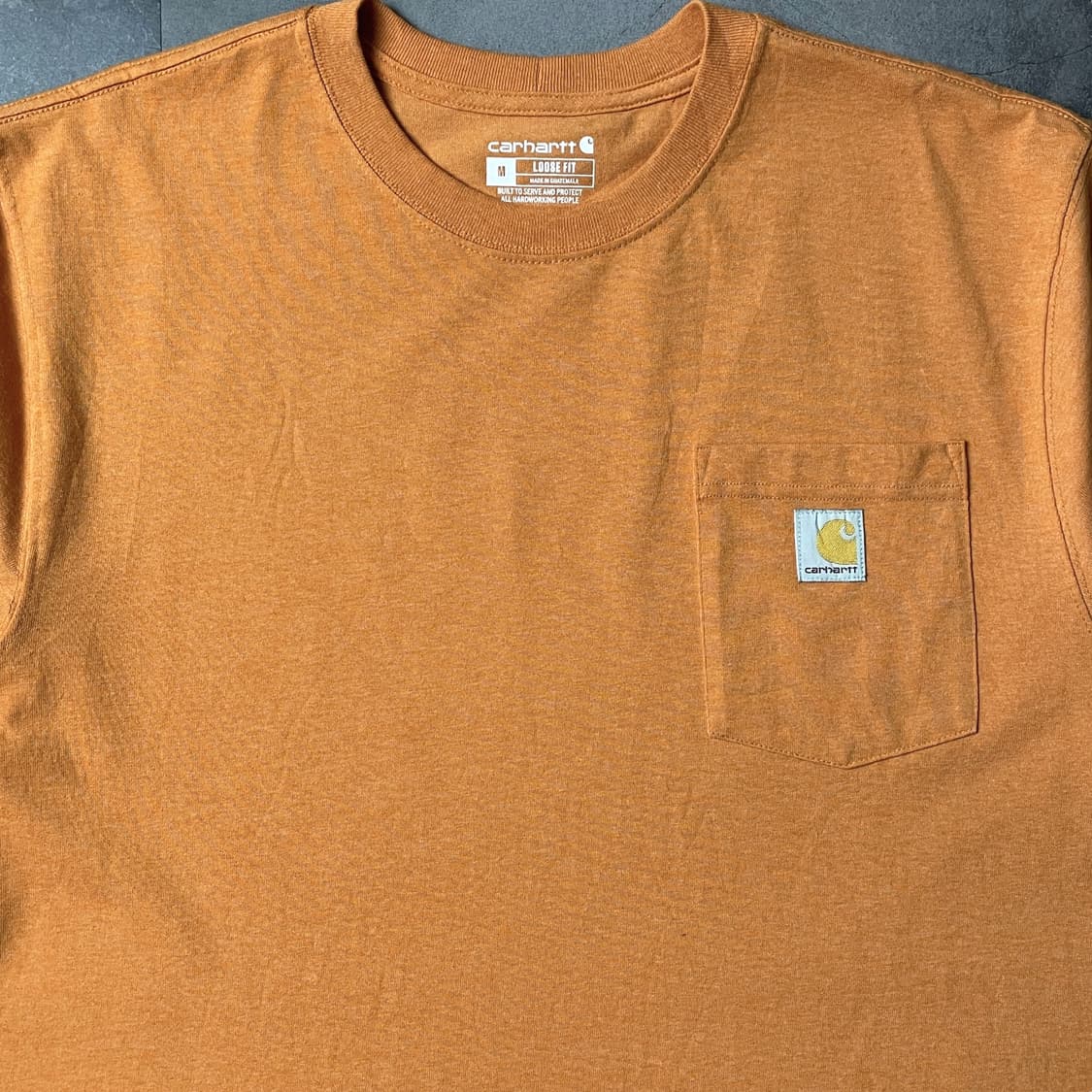 CARHARTT 칼하트K87 오렌지 포켓 반팔 티셔츠 A01088 상품이미지3