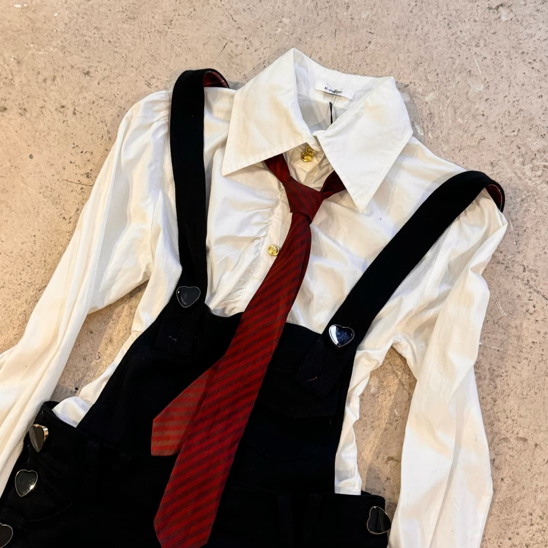 TRALALA 하트 버튼 오버롤 상품이미지2