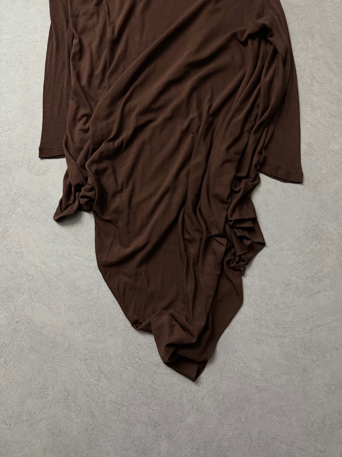 릭오웬스 브라운 드레이프 롱슬리브 상품이미지4