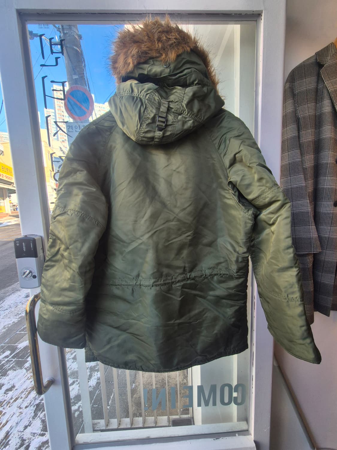 알파인더스트리 N-3B 파카 L 사이즈 카키색 상품이미지7