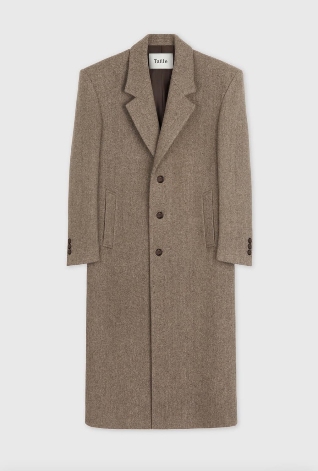 [2]타일레25FW 싱글 브레스티드 오버코트 상품이미지1