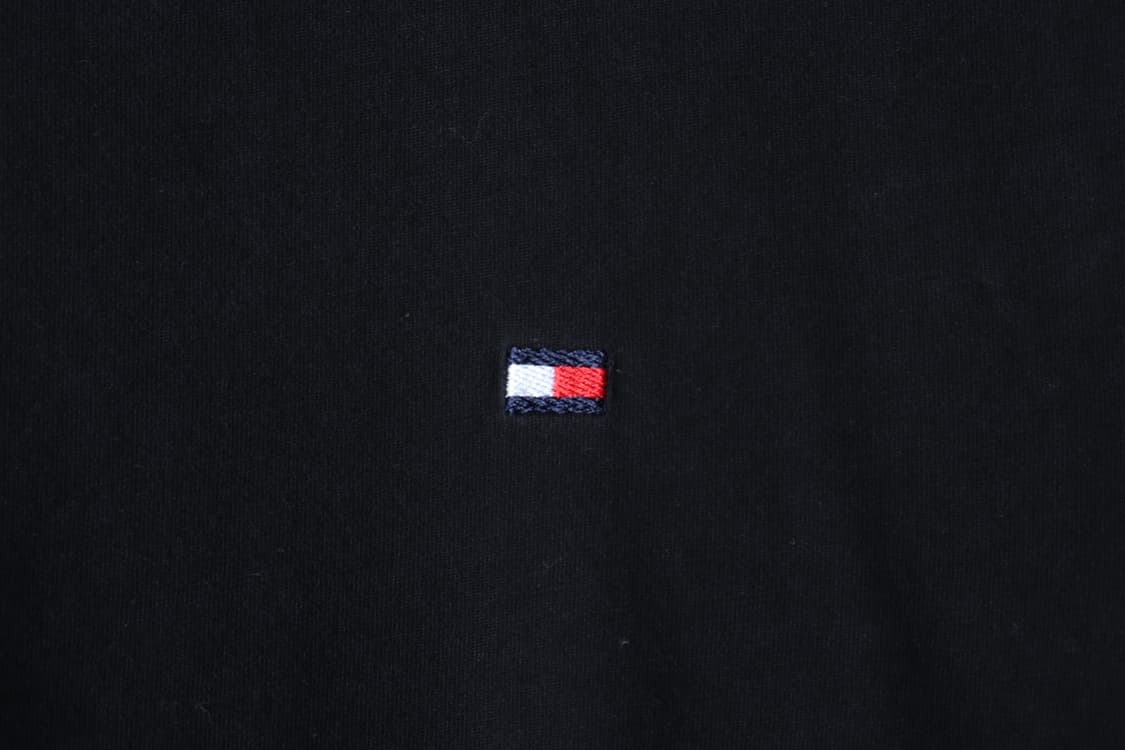 (L-XL) 타미힐피거 반팔 티셔츠 루즈핏 스몰로고 블랙 기본-7B7E 상품이미지5