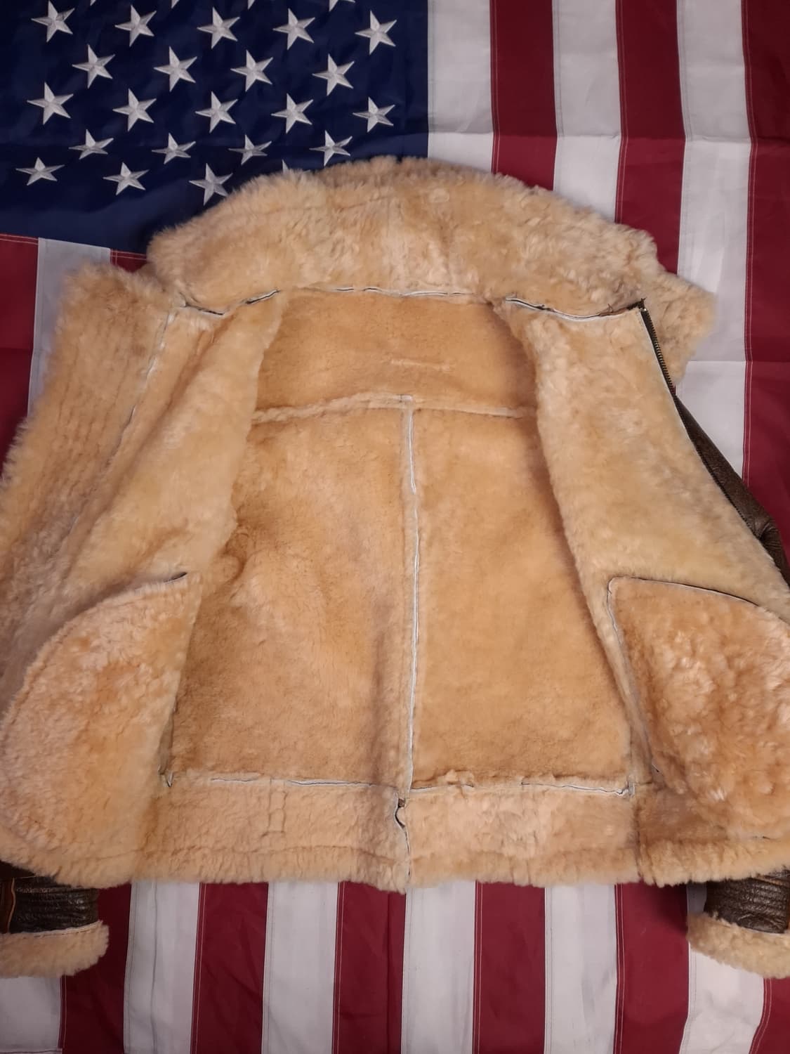 새제품 빈티지 리얼레더 무스탕 상품이미지8