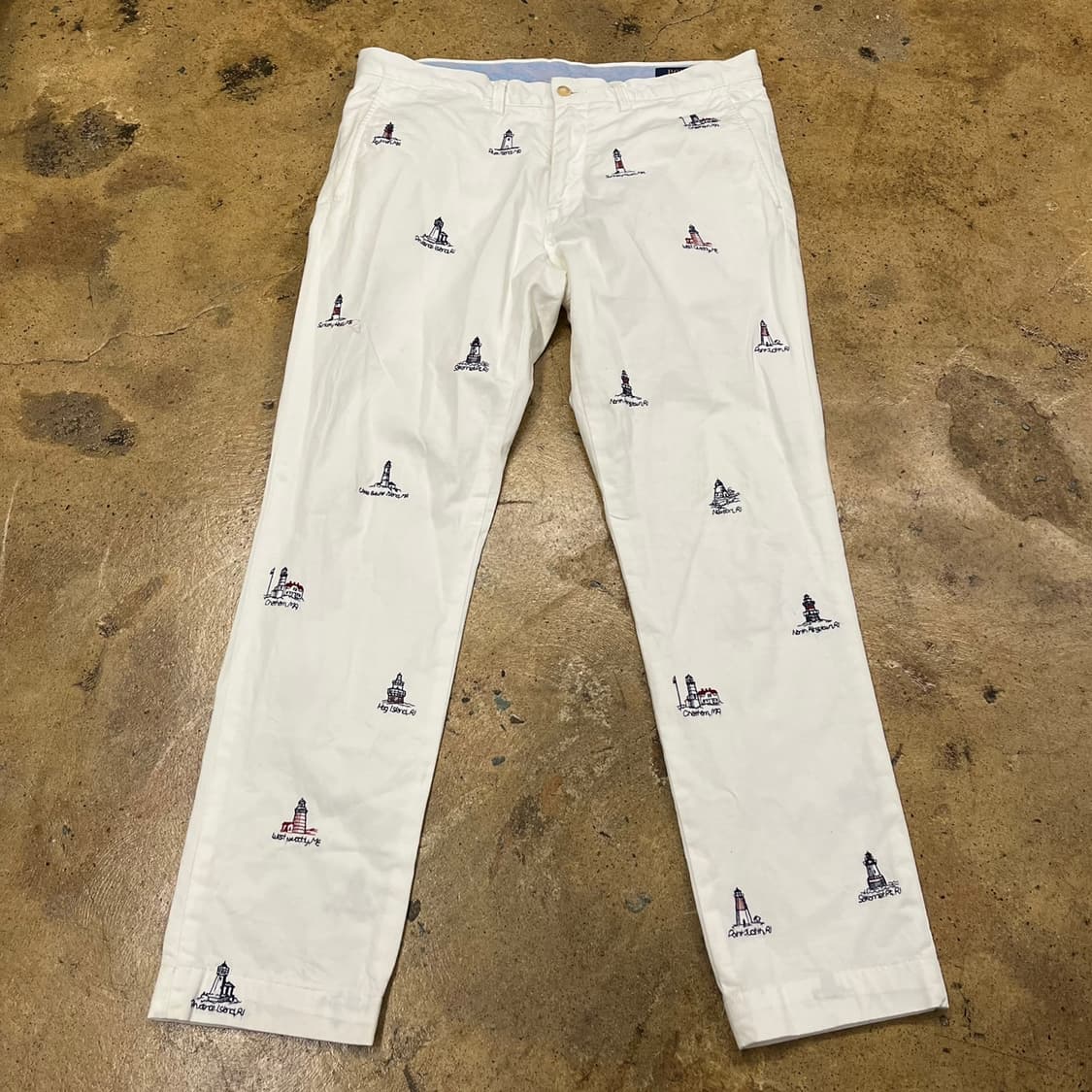 [ 정품 ] 폴로랄프로렌 스트레이트핏 워시드 등대 자수 치노팬츠 b19 상품이미지2