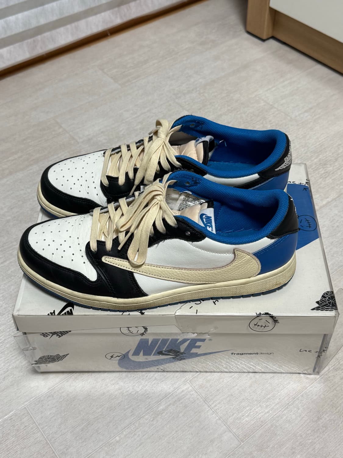 (275)조던 1 트래비스 스캇 프라그먼트 레트로 로우OG SP 밀리터리 상품이미지5