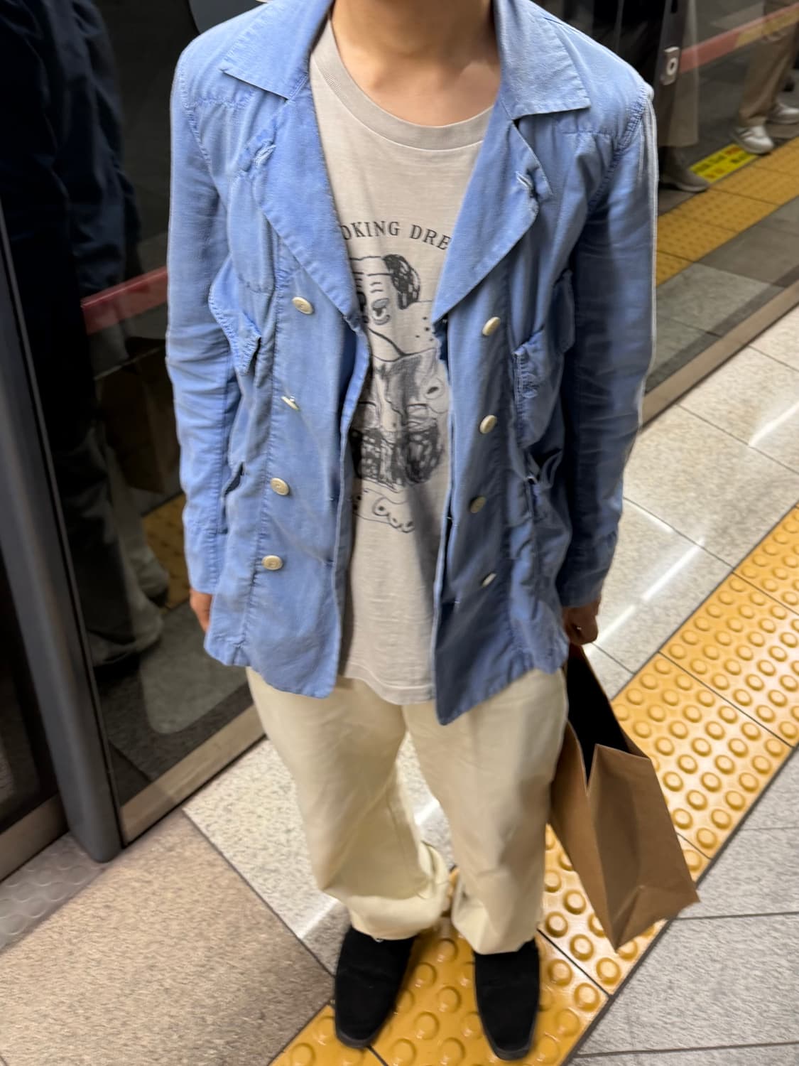 솔로이스트 12ss 다이드 더블 버튼 자켓 상품이미지1