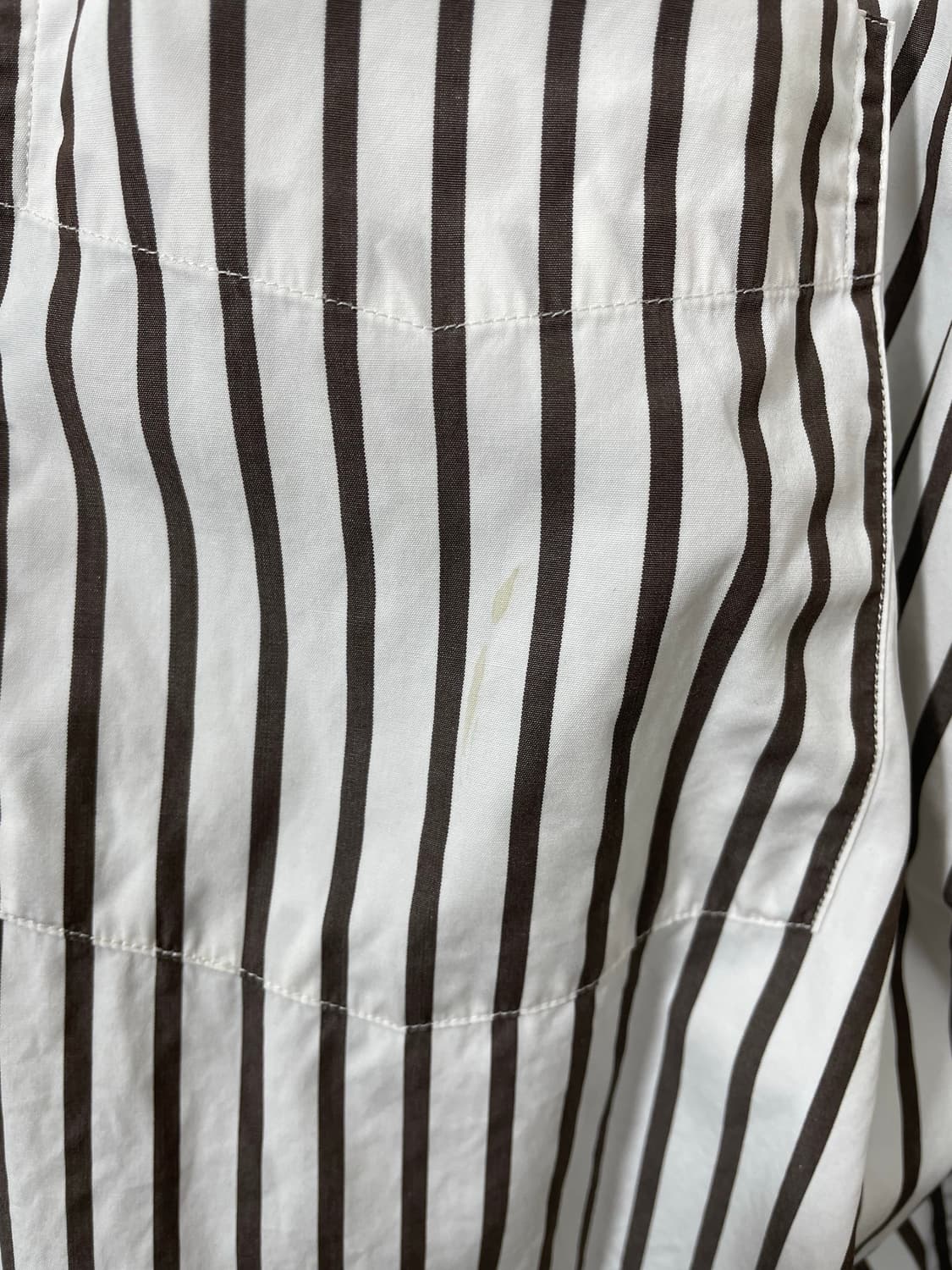 폴로Polo 브라운 스트라이프 셔츠 L - S9 상품이미지6