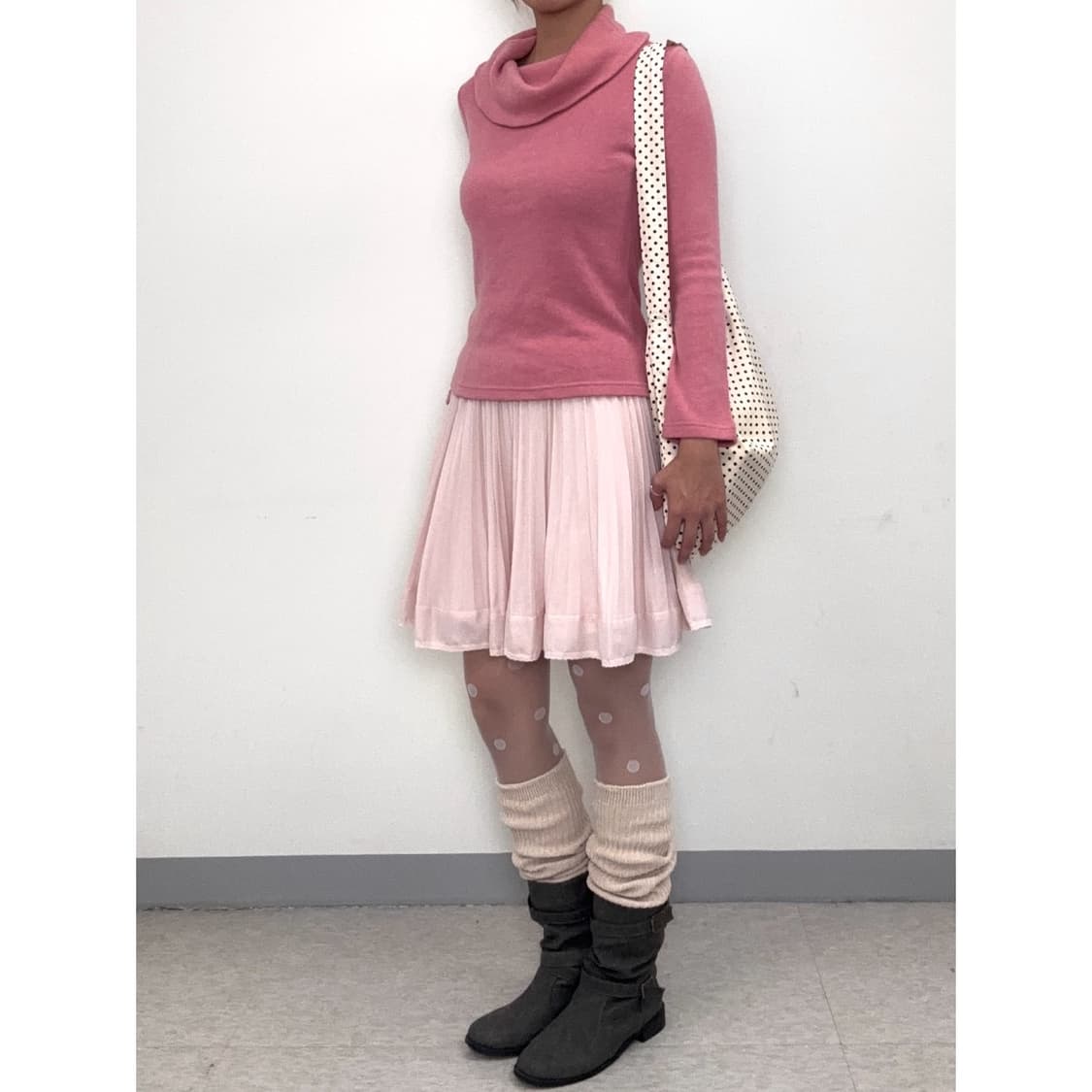 빈티지 핑크 롱슬리브 이너 상품이미지3