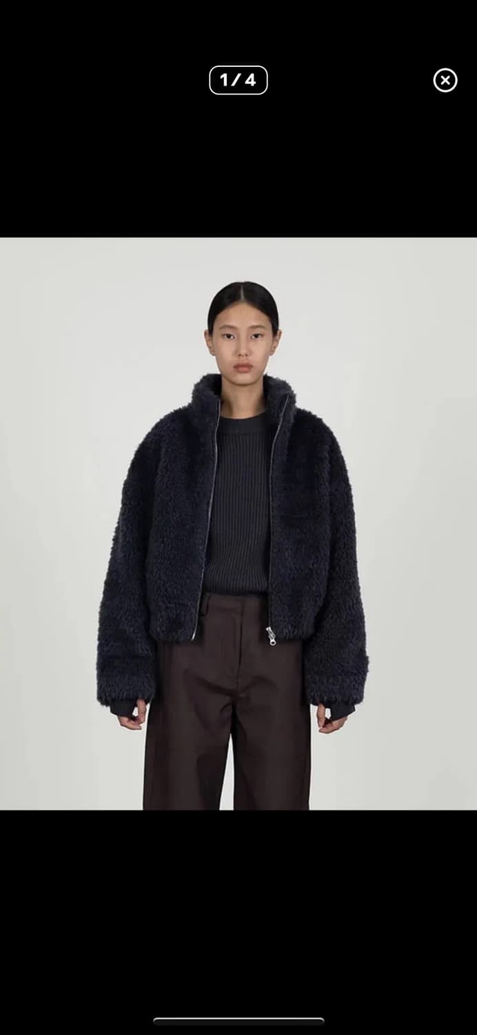 아모멘토 퍼자켓 블루 상품이미지4