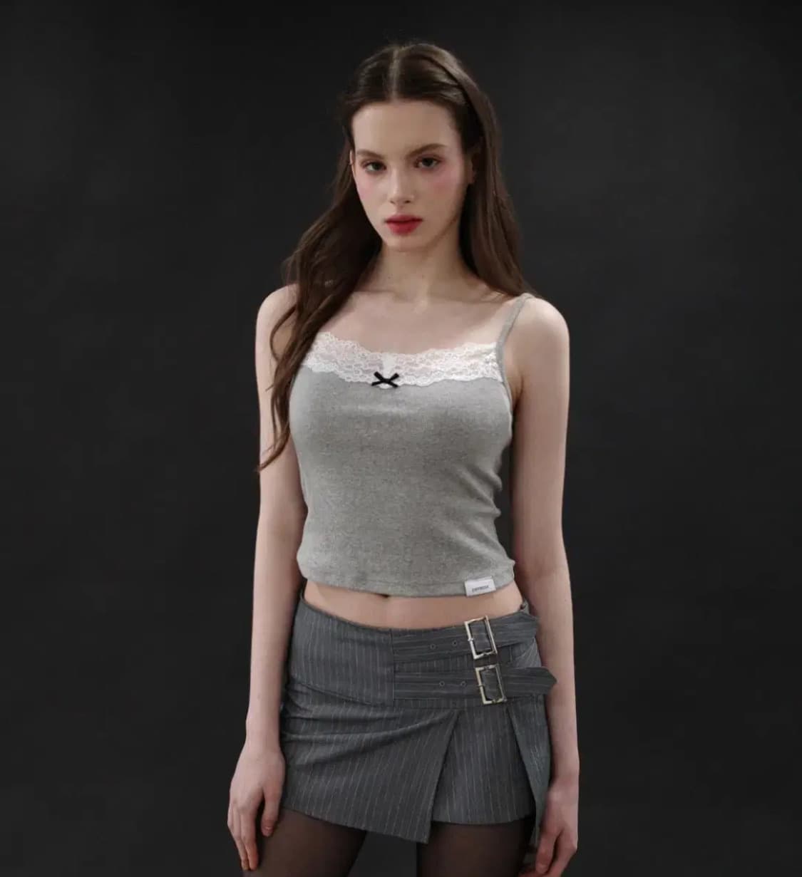 드라이로즈 레이스리본 슬리브리스 LACE RIBBON SLEEVELESS 상품이미지1