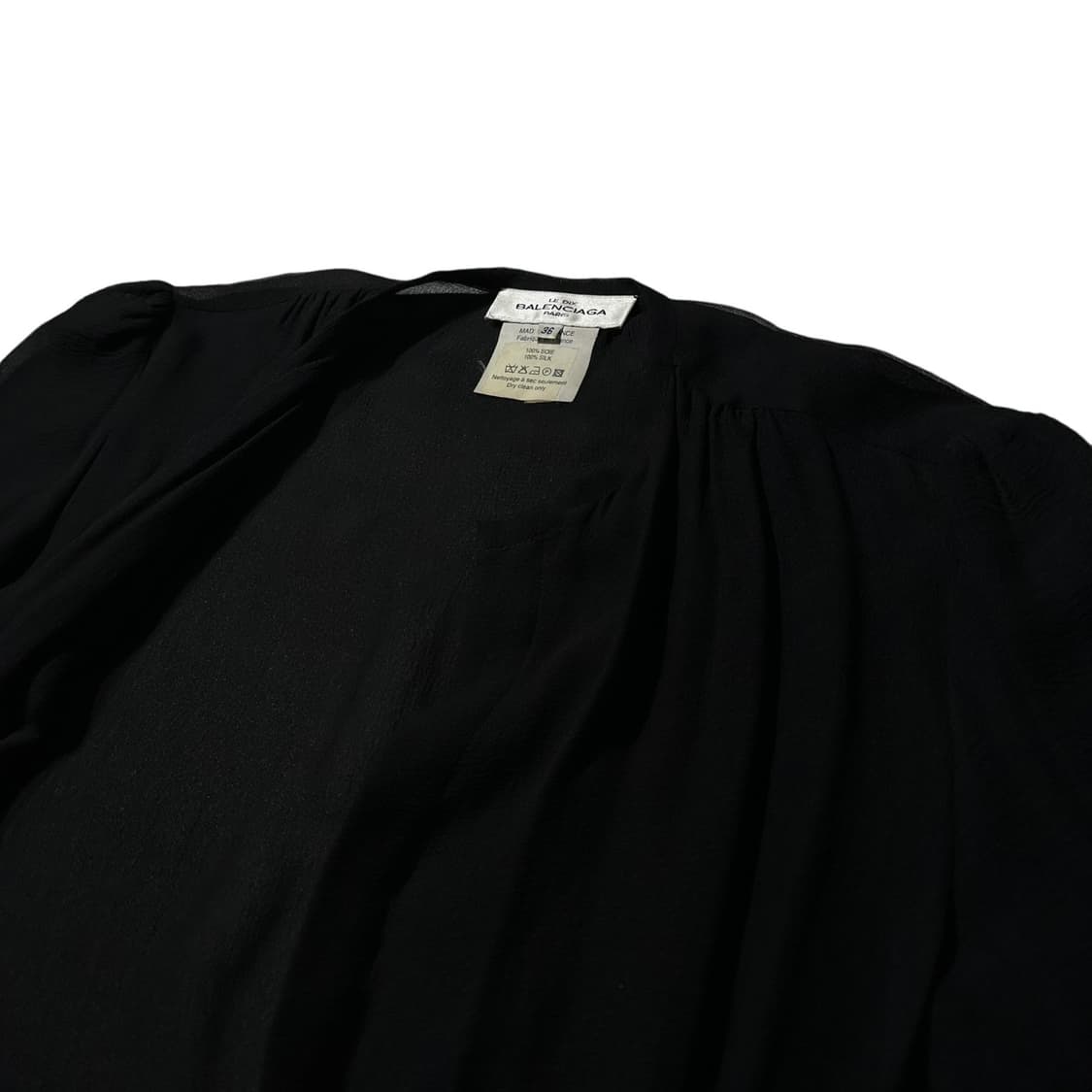 발렌시아가 실크 시스루 라운드넥 자켓 상품이미지5