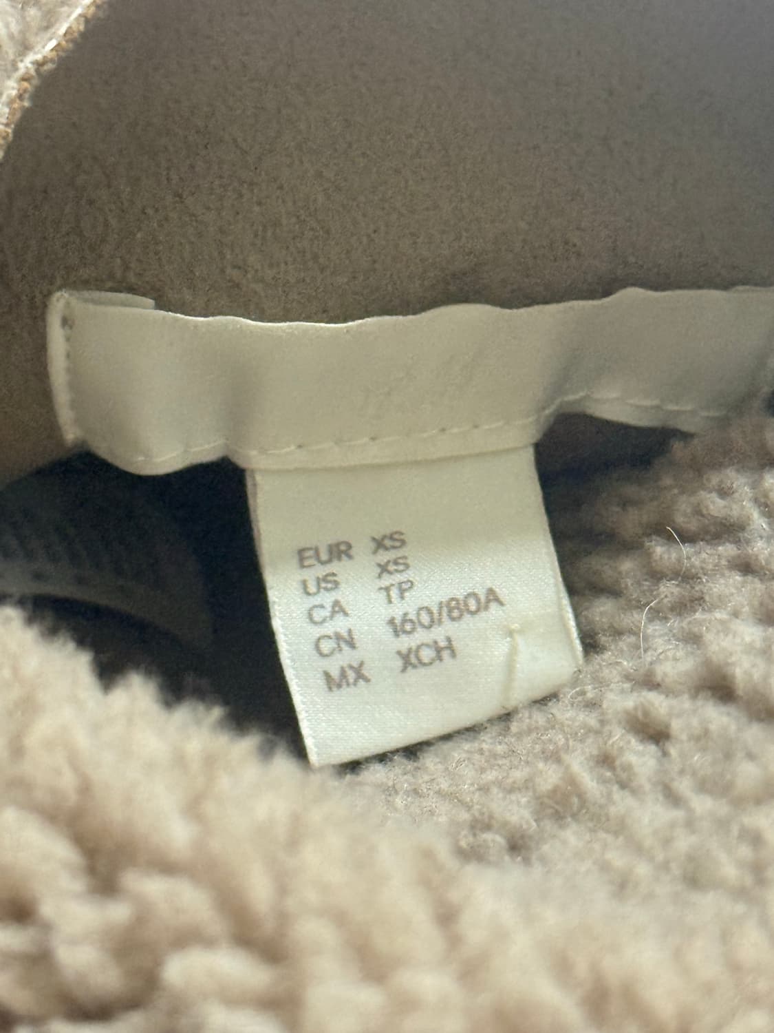 h&m 리버시블 무스탕 플리스 하프코트  상품이미지4