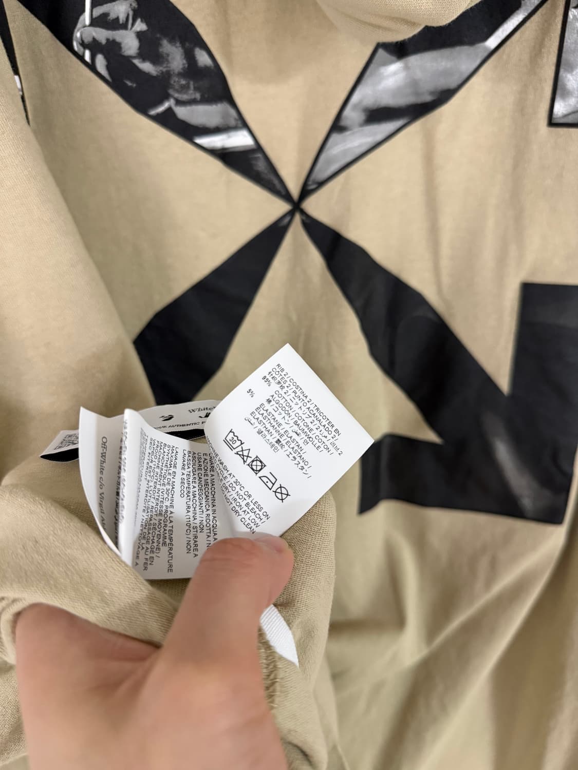 (새상품/정품) 오프화이트 스컬 화살표 맨투맨/롱슬리브 팝니다 XL 상품이미지7