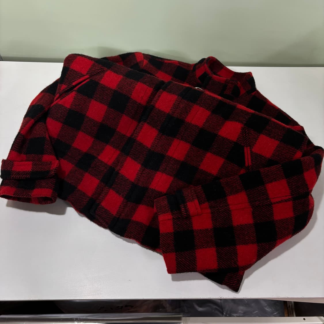 우먼L 폴로 랄프로렌 파이어맨 체크 울 자켓 상품이미지4