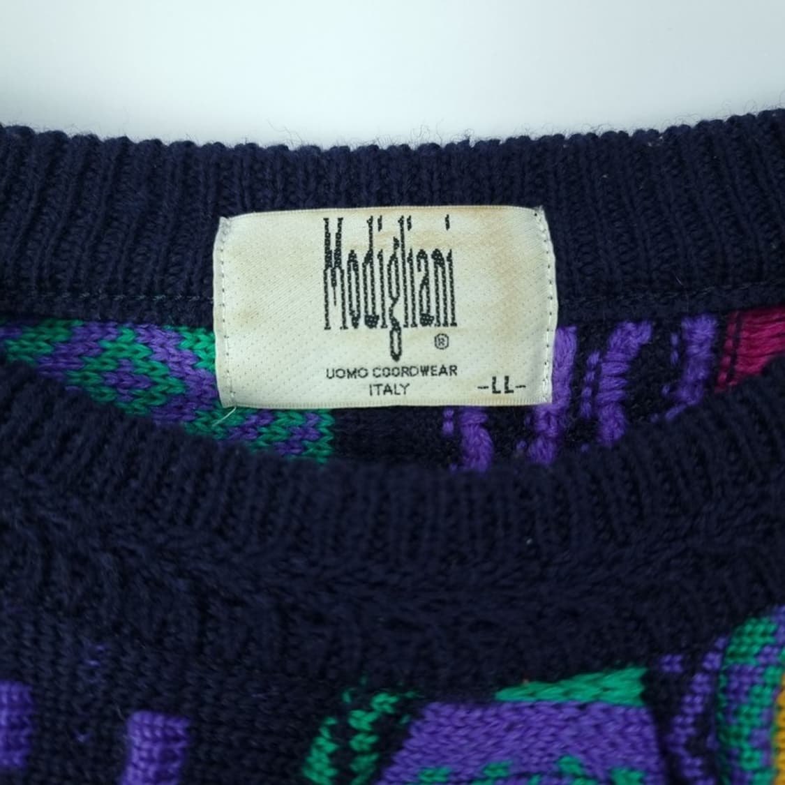 [일본빈티지] 에스닉 3D 케이블 쿠지맛 니트 M18089 상품이미지6