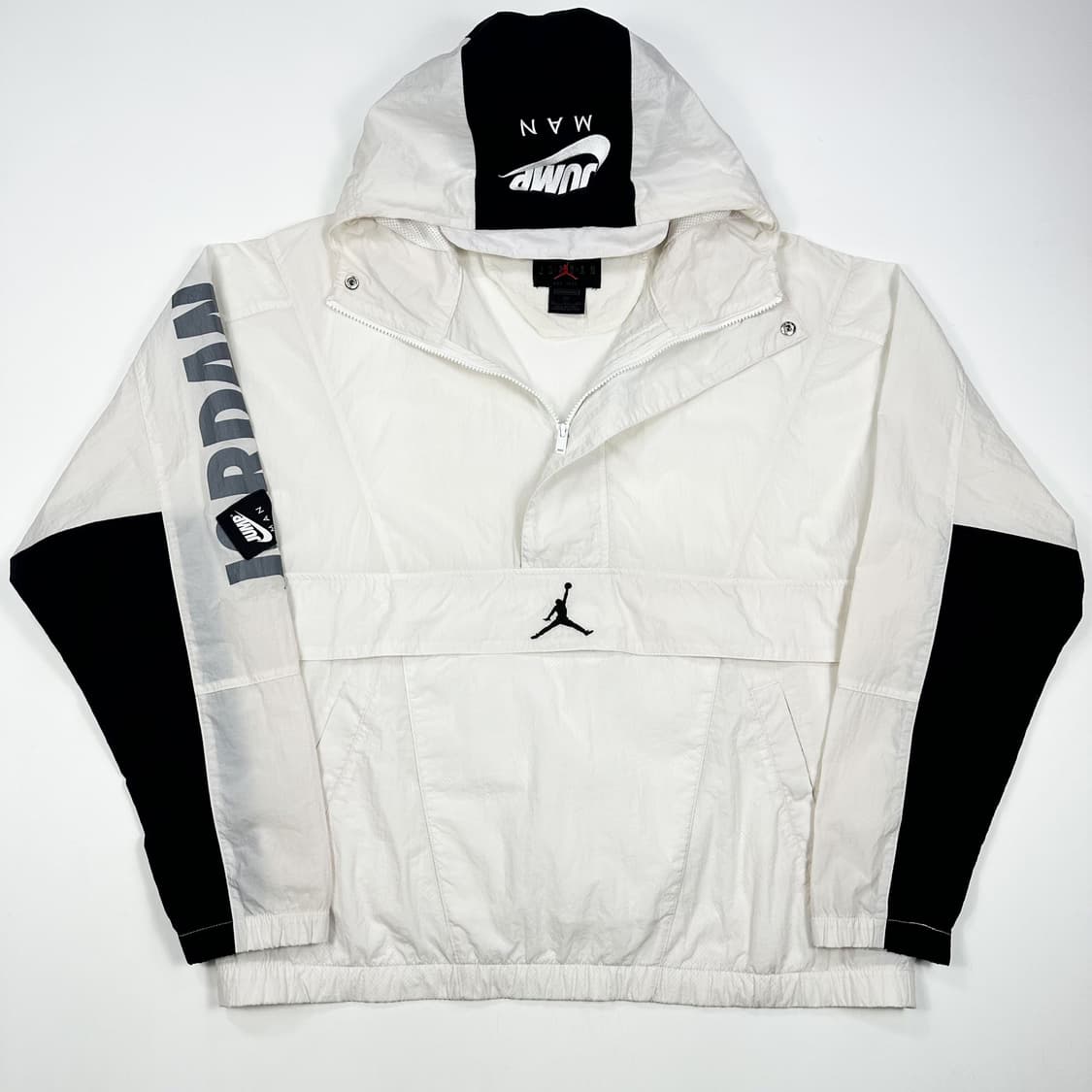 조던 점프맨 아노락 화이트 바람막이 웜업 (XL) 상품이미지2